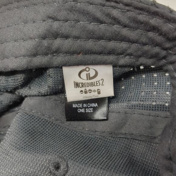 Incredibles 2 Strapback Baseball Cap Black One Size Adjustable Embroidered - Picture 9 of 10